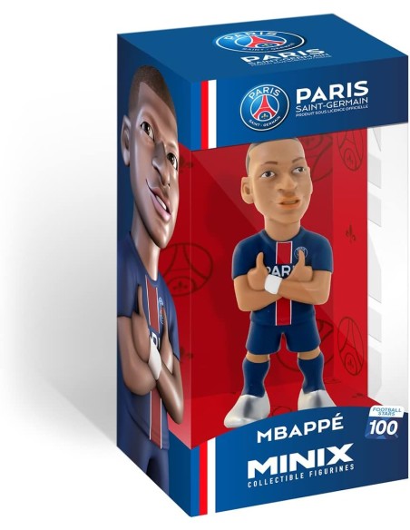 Figura Minix Football Stars Mbappé PSG Modelo 100