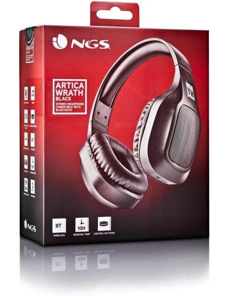 Auriculares Inalámbricos NGS Bluetooth con Micro color Negro