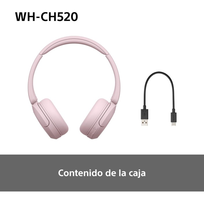 Auriculares Inalámbricos Sony WH-CH520 Color Rosa
