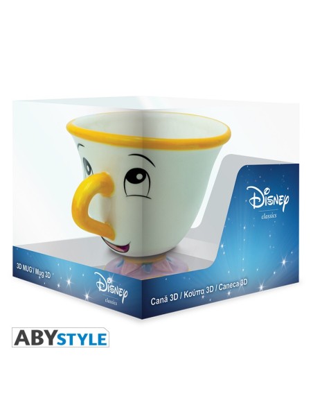 Taza de Cerámica Abystyle Disney La Bella y La Bestia Modelo Chip
