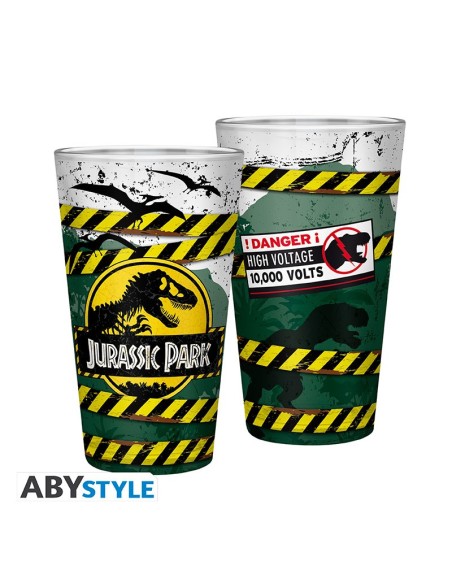Vaso Abystyle XXL Jurassic Parck Modelo Peligro Alto Voltaje
