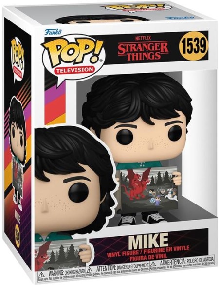 Figura Funko Pop! Televisión Stranger Things Mike con dibujo de Will Modelo 1539 | 80137