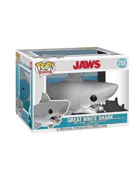 Figura Funko Pop! Películas Tiburón Gran Tiburón Blanco Modelo 759 | 38567 15 cms