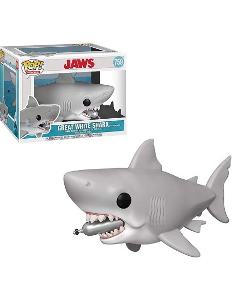 Figura Funko Pop! Películas Tiburón Gran Tiburón Blanco Modelo 759 | 38567 15 cms