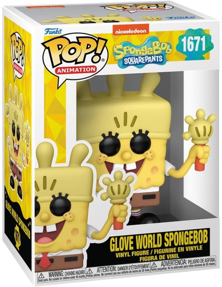 Figura Funko Pop! Animación Bob Esponja Glove World Modelo 1671 | 75734