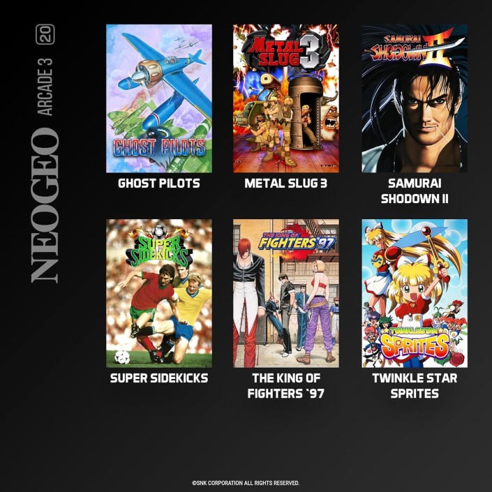 Cartucho con Juegos NeoGeo Arcade 3 para...