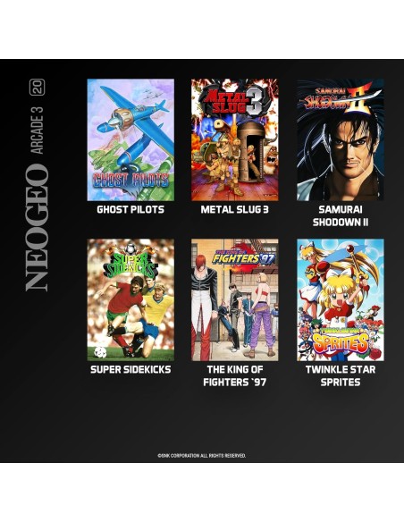 Cartucho con Juegos NeoGeo Arcade 3 para Videoconsola Evercade | Outlet | Caja Dañada