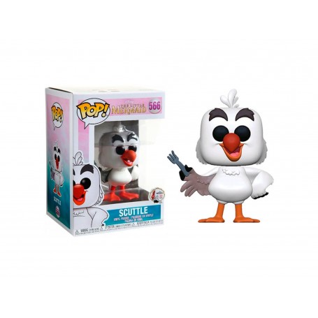 Figura Funko Pop! Disney La Sirenita Scuttle con tenedor Modelo 566 | 40105