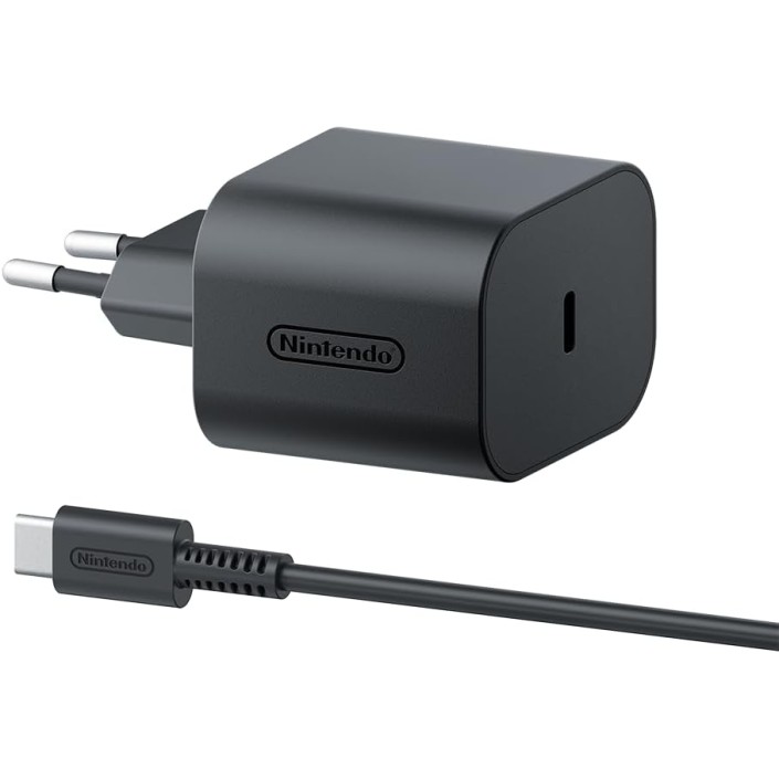 Cargador USB C para Nintendo Switch 2 color Negro