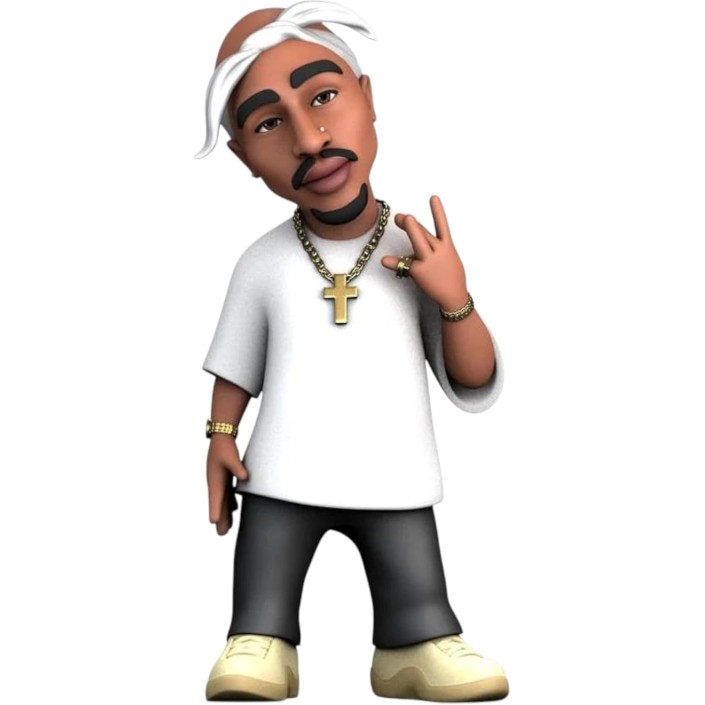 Figura Minix Tupac 2Pac Modelo 114