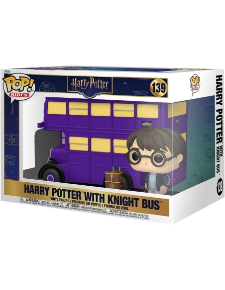 Figura Funko Pop! Rides Super Deluxe Harry Potter y el Autobús Noctámbulo Modelo 139 | 76855 Tamaño Grande 15 cms