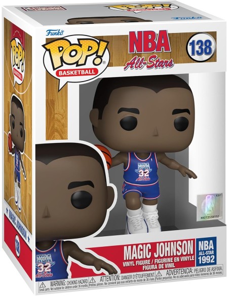 Figura Funko Pop! Baloncesto NBA Legends Magic Johnson (Blue All Star Uni 1992) Modelo 138 | 59373