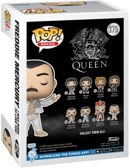 Figura Funko Pop! Rocks Queen Freddie Mercury (I Was Born to love you) Modelo 375 | 75375