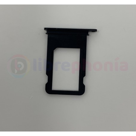 Bandeja Sim Original para Apple iPhone 7 Plus Negra Brillo