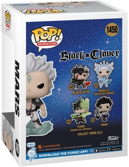 Figura Funko Pop! Animación Black Clover Mars Modelo 1450 | 71289