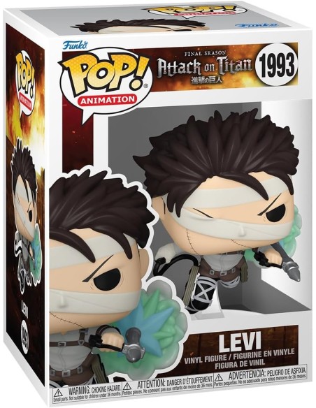 Figura Funko Pop! Animación El Ataque de los Titanes Levi Modelo 1993 | 80373