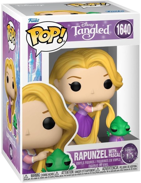 Figura Funko Pop! Princesas Disney Rapunzel  con Pascal Modelo 1640 | 86293
