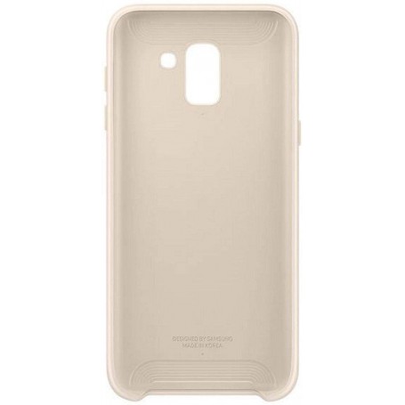 Funda Para Samsung Galaxy J6 Dual Layer Color Oro EF-PJ600CF