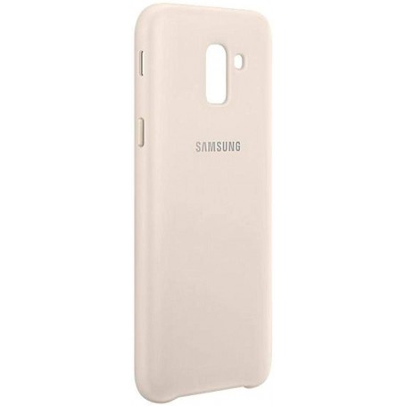 Funda Para Samsung Galaxy J6 Dual Layer Color Oro EF-PJ600CF
