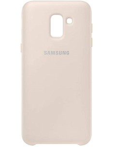 Funda Para Samsung Galaxy J6 Dual Layer Color Oro EF-PJ600CF