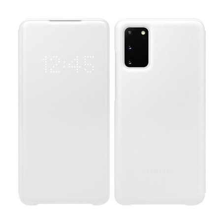 Funda Samsung para Galaxy S20 Smart Led View Blanco Modelo EF-NG980PW Nuevo