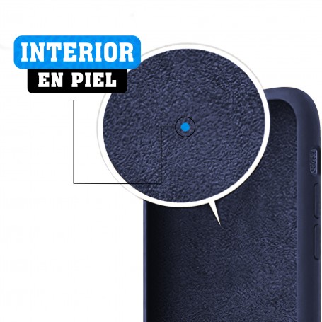 Funda Silicona para Apple iPhone 7 / 8 / SE 2020 Azul Medianoche - Librephonia