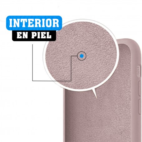 Funda Silicona para Apple iPhone 7 / 8 / SE 2020 Rosa Arena - Librephonia