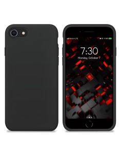 Funda Silicona para Apple iPhone 7 / 8 / SE 2020 Negro -...
