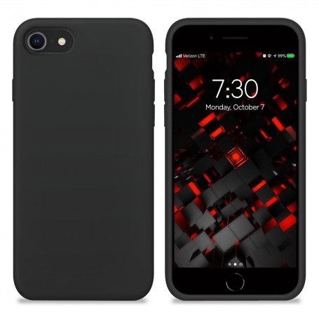 Funda Silicona para Apple iPhone 7 / 8 / SE 2020 Negro - Librephonia