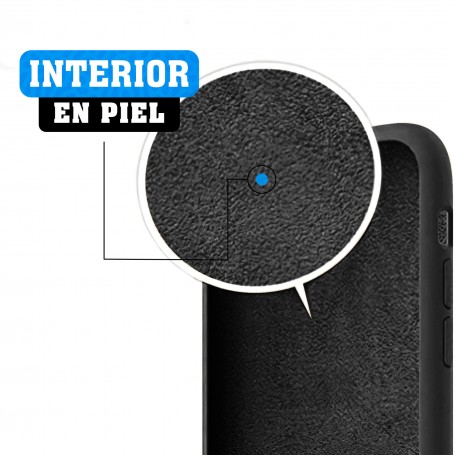 Funda Silicona para Apple iPhone 7 / 8 / SE 2020 Negro - Librephonia