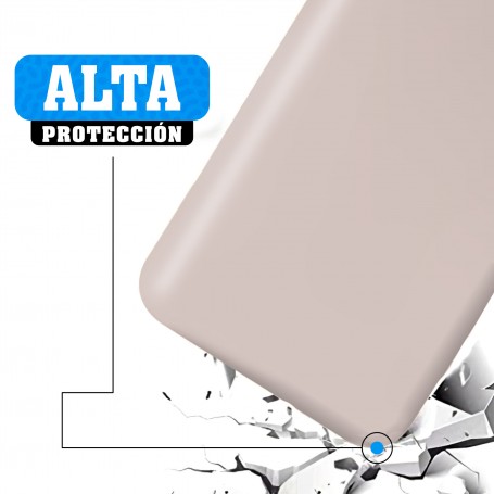 Funda Silicona para Apple iPhone 7 / 8 / SE 2020 Piedra - Librephonia