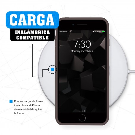 Funda Silicona para Apple iPhone 7 / 8 / SE 2020 Cacao - Librephonia