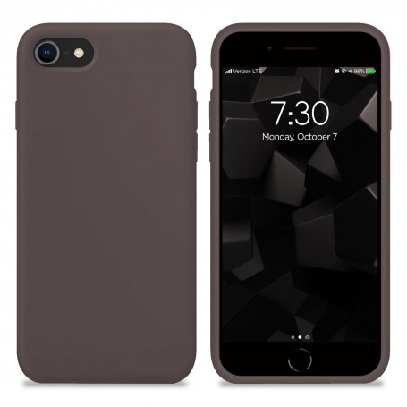 Funda Silicona para Apple iPhone 7 / 8 / SE 2020 Cacao - Librephonia