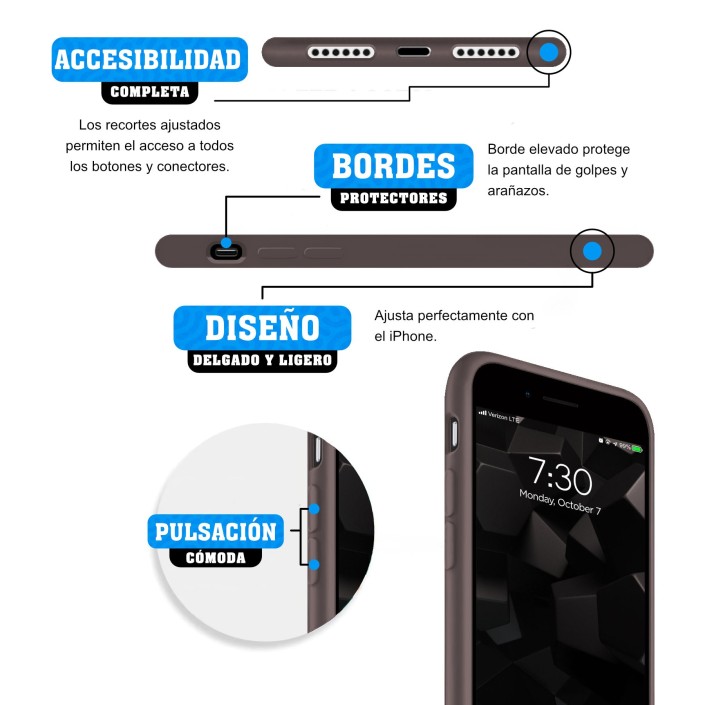 Funda Silicona para Apple iPhone 7 / 8 / SE...