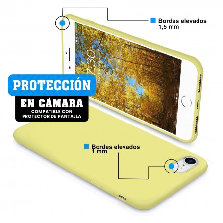 Funda Silicona para Apple iPhone 7 / 8 / SE 2020 Limonada - Librephonia