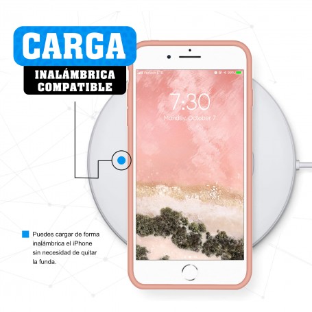 Funda Silicona para Apple iPhone 7 / 8 / SE 2020 Flamingo - Librephonia