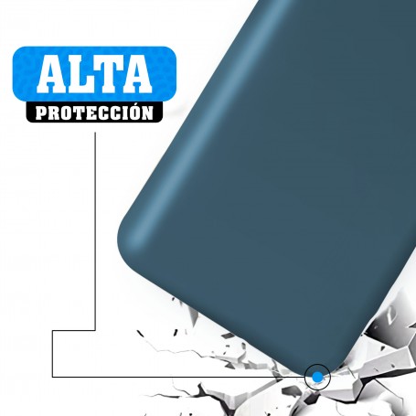 Funda Silicona para Apple iPhone 7 / 8 / SE 2020 Azul Cosmos - Librephonia