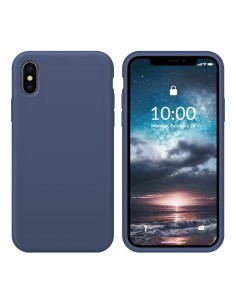 Funda Silicona para Apple iPhone X / Xs Azul Cobalto -...