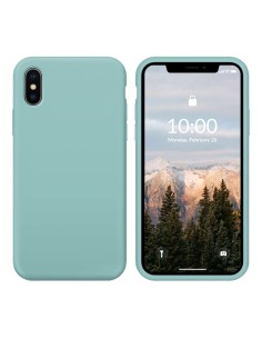 Funda Silicona para Apple iPhone X / Xs Azul Mar -...