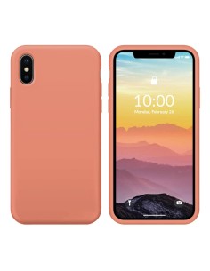 Funda Silicona para Apple iPhone X / Xs Melocotón -...