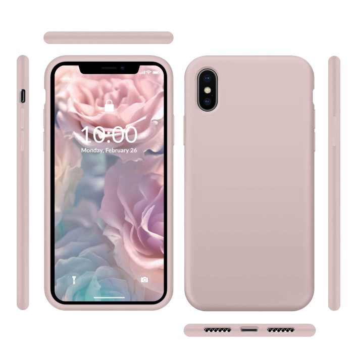 Funda Silicona para Apple iPhone X / Xs Rosa...