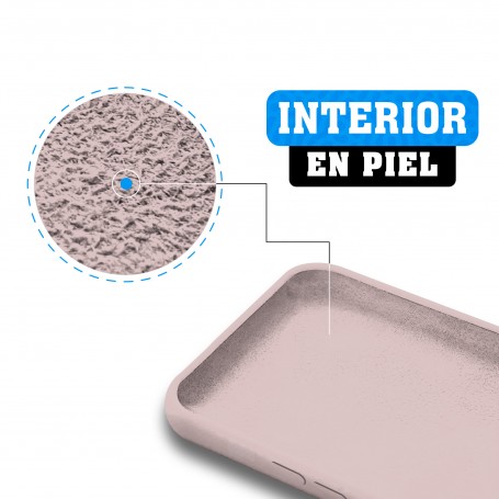Funda Silicona para Apple iPhone X / Xs Rosa Claro - Librephonia