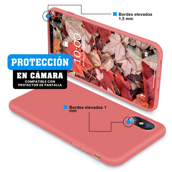 Funda Silicona para Apple iPhone X / Xs Camelia...