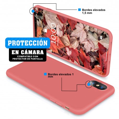 Funda Silicona para Apple iPhone X / Xs Camelia - Librephonia