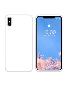 Funda Silicona para Apple iPhone Xs Max Blanco - Librephonia