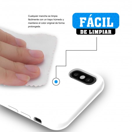 Funda Silicona para Apple iPhone Xs Max Blanco - Librephonia