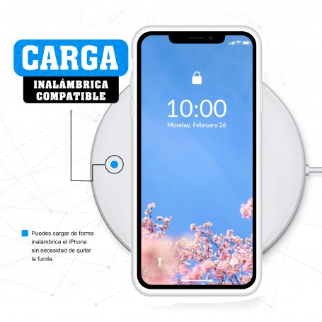 Funda Silicona para Apple iPhone Xs Max Blanco - Librephonia