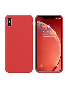 Funda Silicona para Apple iPhone Xs Max Rojo - Librephonia