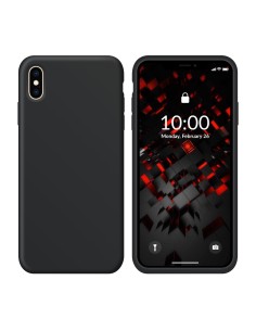 Funda Silicona para Apple iPhone Xs Max Negro - Librephonia