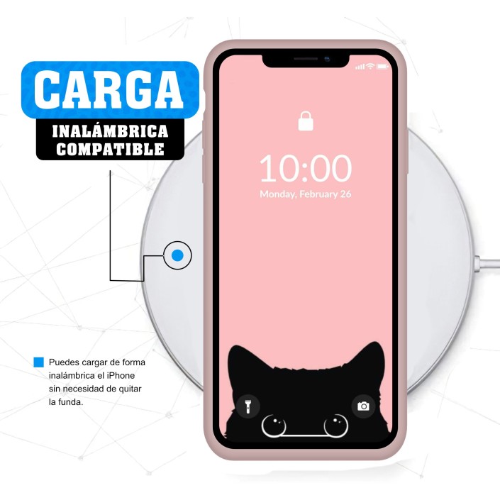 Funda Silicona para Apple iPhone Xs Max Rosa...